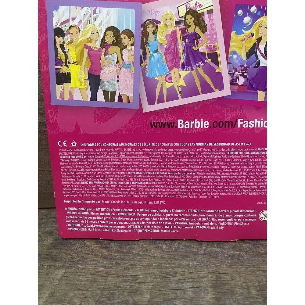 2011 Barbie Fashionistas 3 Concert Fashion Outfits (N4855) NIB‎